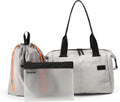 Vooray Alana Duffle Bag with Padded Laptop Sleeve, 25L, Heather Grey