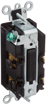 Leviton 15 Amp Decora Rocker 4-Way Switch, Grounding, Black (5604-2E) - 10 Pack
