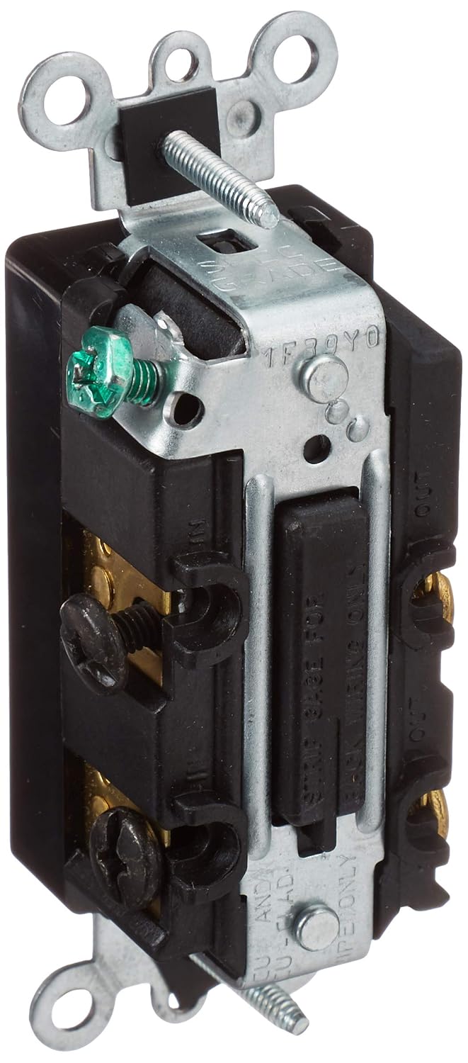 Leviton 15 Amp Decora Rocker 4-Way Switch, Grounding, Black (5604-2E) - 10 Pack
