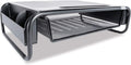 Allsop Metal Art Organizer 5 Riser Monitor Stand with Drawer and Side Caddies - Black