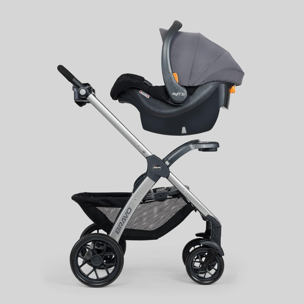 Chicco Bravo 3-in-1 Travel System w/KeyFit 30 Infant Car Seat & Base - Parker