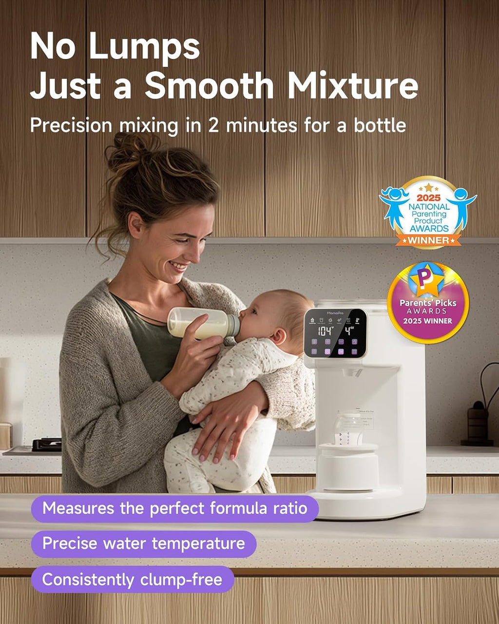 MamaPro PureMix Automatic Formula Dispenser, White