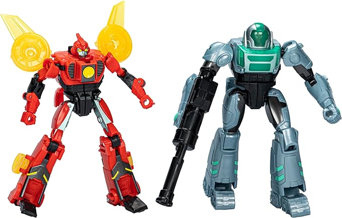 Transformers EarthSpark Cyber-Combiner Terran Twitch and Robby Malto Robot Action Figures