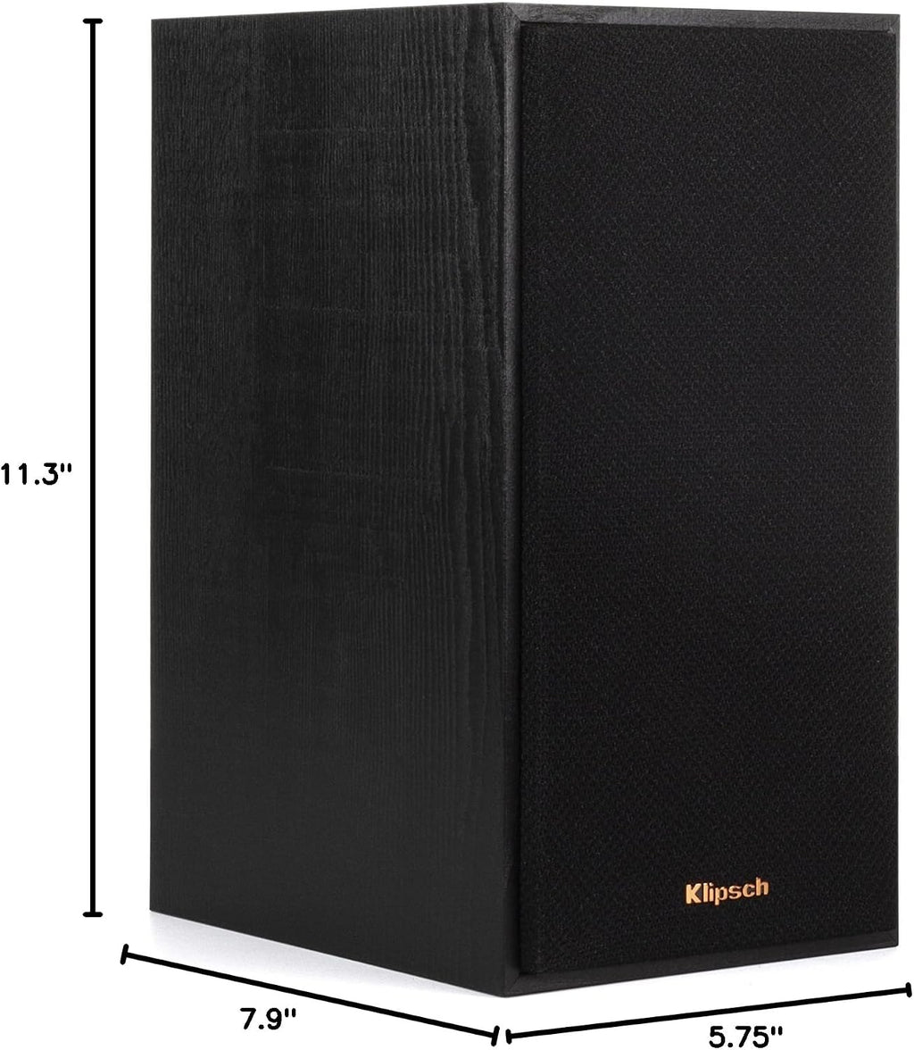 Klipsch R-41M Reference Bookshelf Speakers (Pair), Black