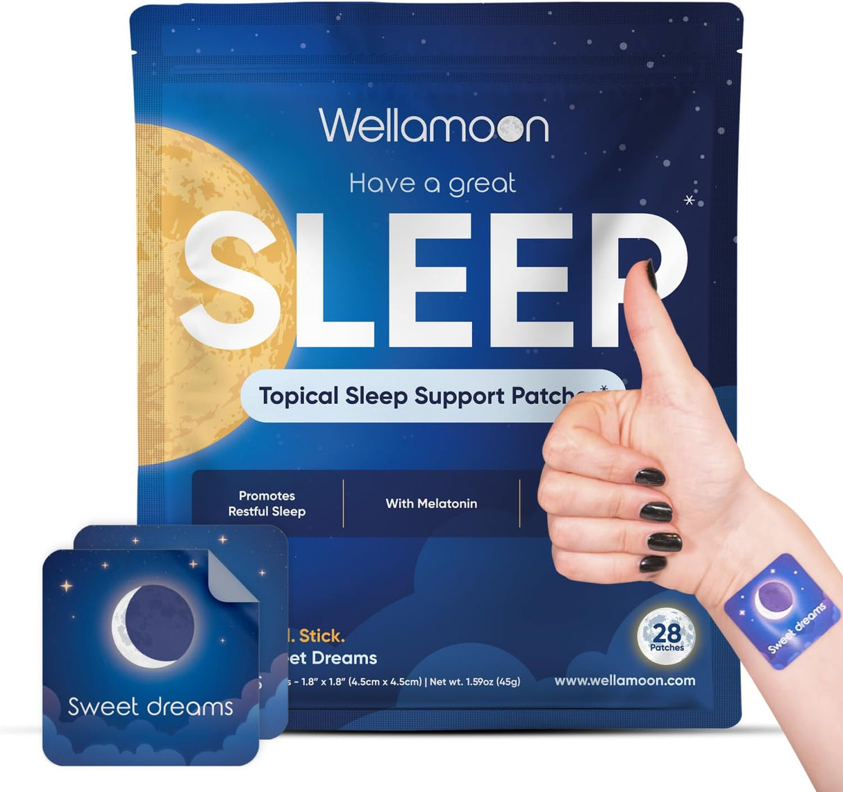 Wellamon Sleep Patches - 28 count