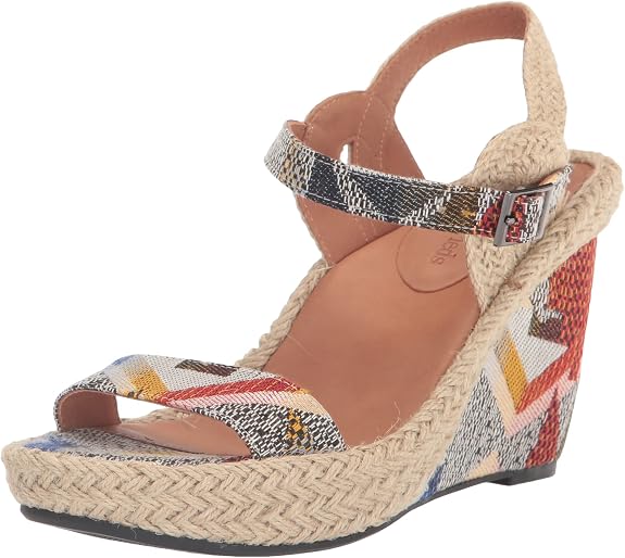 L'Amour Des Pieds Women's Iditri Tapestry Heeled Sandals  8M