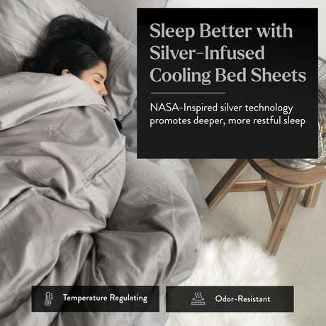 Miracle Made Temp-Regulating and Self-Cleaning Sheets - Stone