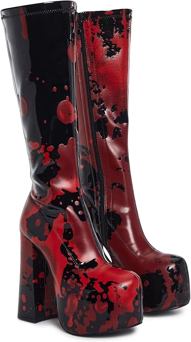 Dolls Kill Scream Queen Go-Go Boots by Trickz N' Treatz - Black - Size 8M