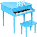 Best Choice Products Kids Classic Wooden 30-Key Mini Grand Piano