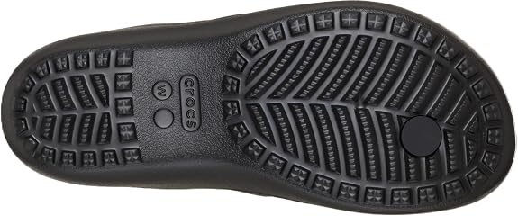 CROCS Women's Kadee Wedge Lightweight Platform FlipFlop Sandals - Black - 8