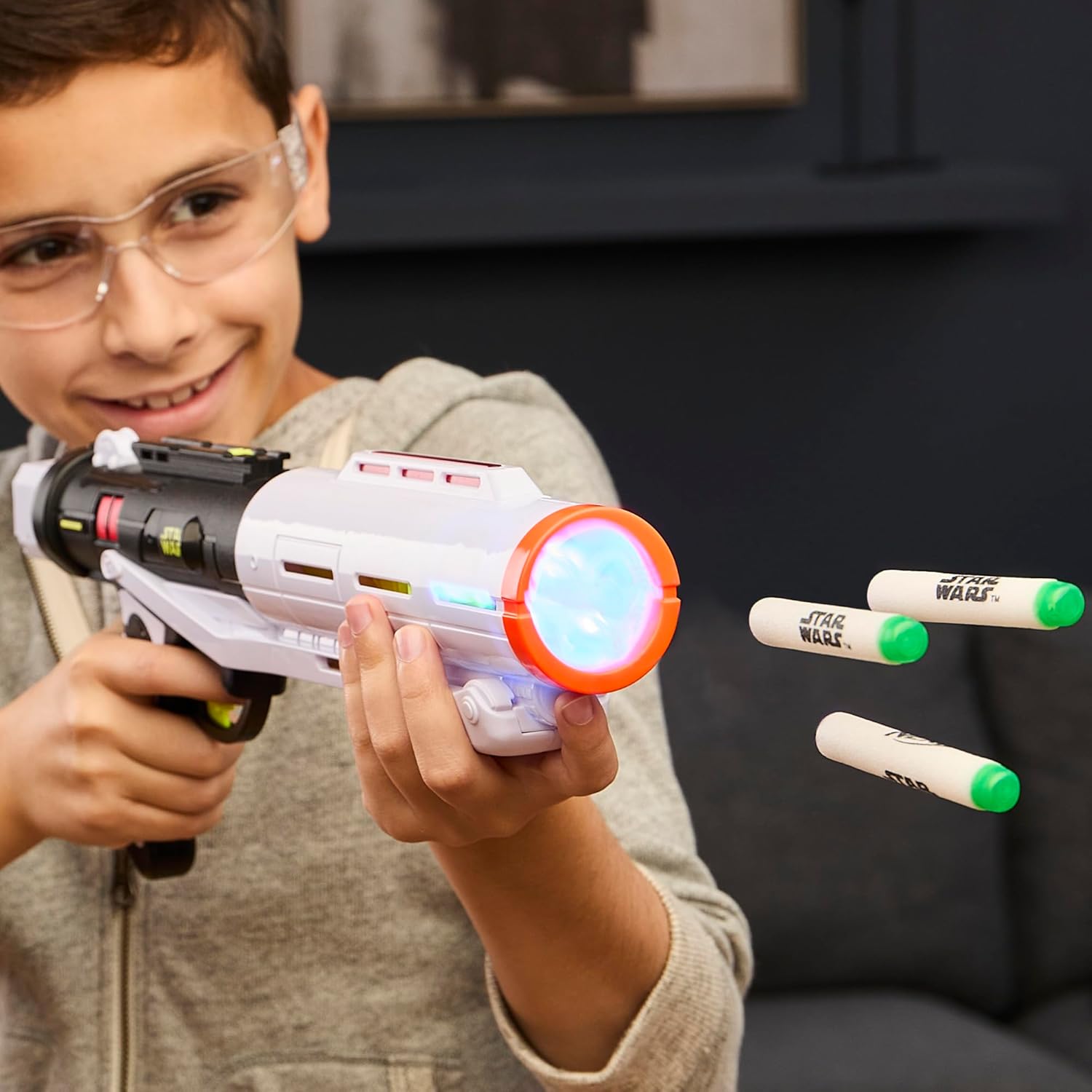 NERF GlowStrike Star Wars Stormtrooper Triple Strike Blaster, Lights & Sounds