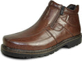 BRAVO! Men DEAN-4 Waterproof Winter Boot with Fur Lining- Brown- Size 12M