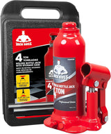 Jack Boss Bottle Jack 4-Ton (8,800 LBs) Welded Hydraulic Car Jack Red (NEW, OPEN BOX)