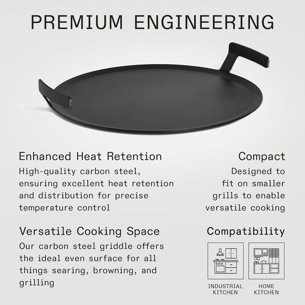 Made In Cookware - Seasoned 17" Round Carbon Steel Griddle