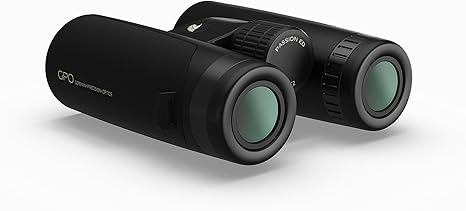 GPO German Precision Optics Passion ED 10x42mm Schmidt-Pechan Prism Binocular, Lightweight Binocular for Hunting, Wildlife Observation or Sports, Charcoal Black Magnesium Micro-Bridge & Body (B360)