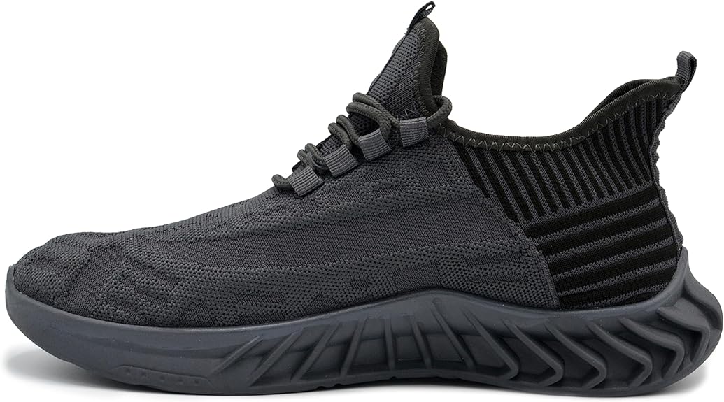 AKADEMIKS Men's Fit Knit Jogger Sneakers, Breathable Running Shoes for Athletic and Casual Wear Size: 9