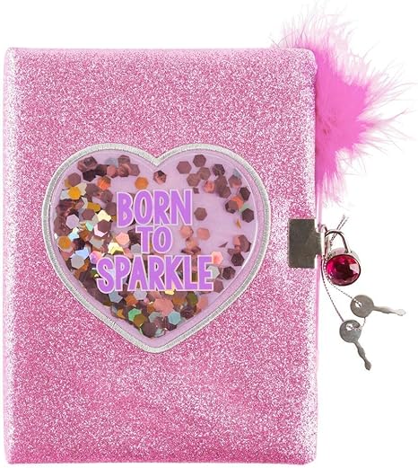 Make It Real Born to Sparkle Glitter Journal