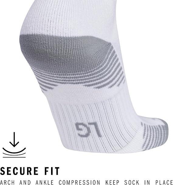 adidas Copa Zone Cushion Over-the-Calf Soccer Socks (1 Pair)- White/Black - Size M