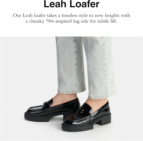 COACH Women's Leah Platform Loafers (Size : 10B)