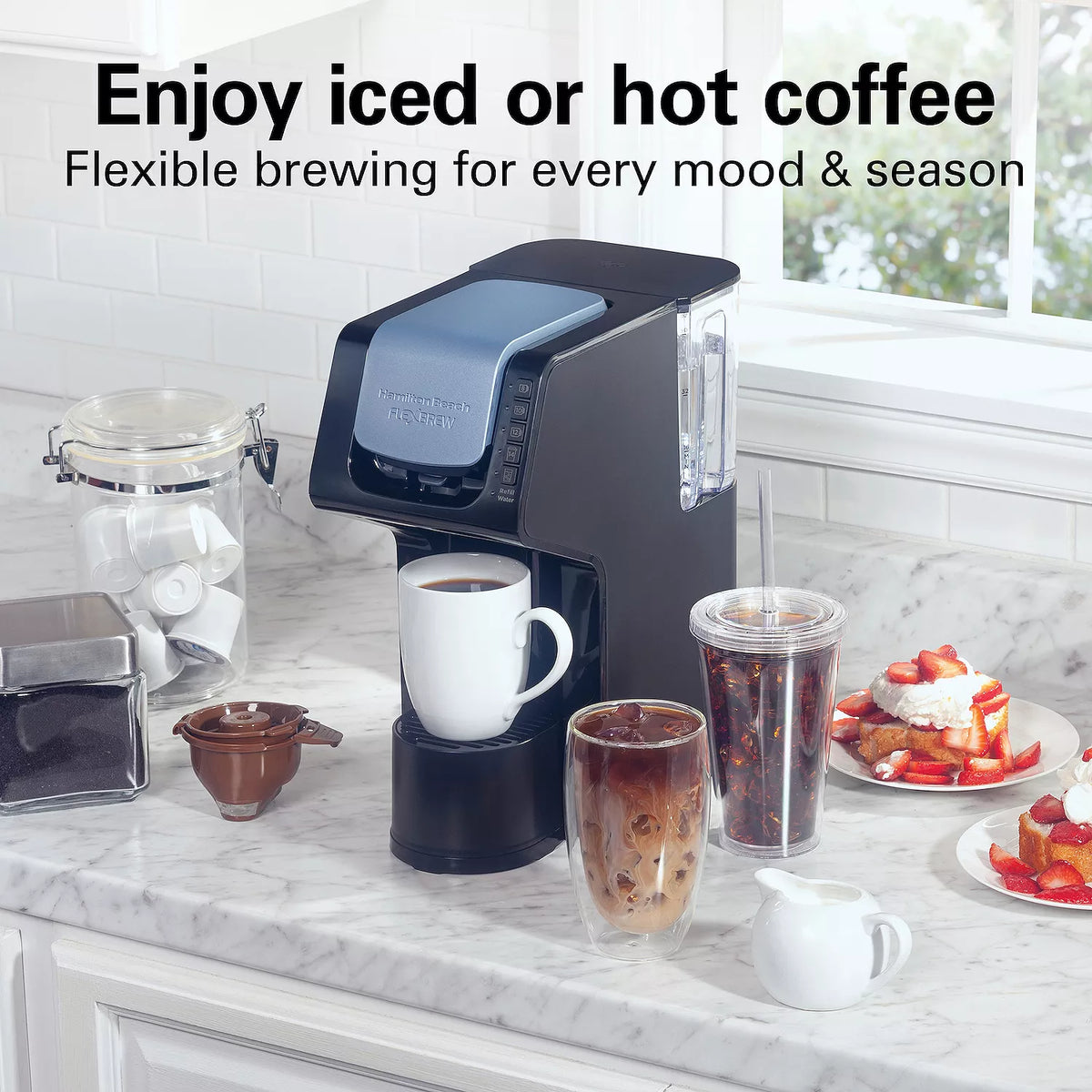 HAMILTON BEACH FlexBrew Single-Serve Iced & Hot Coffee Maker