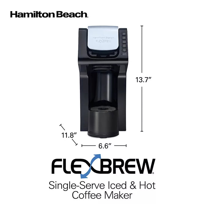 HAMILTON BEACH FlexBrew Single-Serve Iced & Hot Coffee Maker