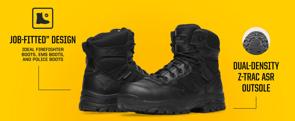 THOROGOOD - Men's 8" Black Deuce Series Waterproof Duty Boots with Composite Safety Toe - US 9.5 M