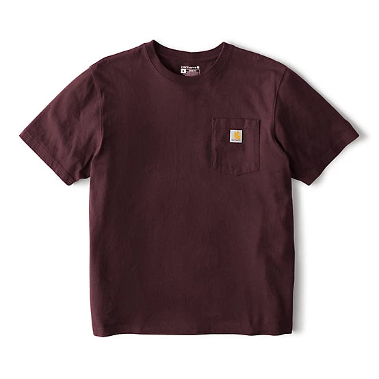 *Carhartt Mens' Iconic K87 Pocket T-Shirt, Port, 2XL