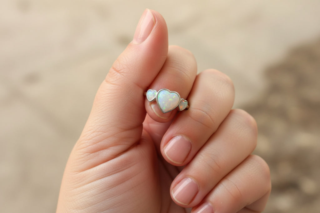 TAYLOR SWIFT Official Merch - The Sky is Opalite Heart Ring - 8
