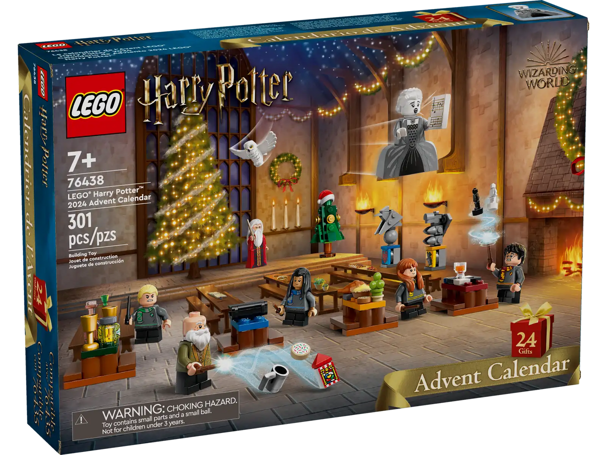 LEGO Harry Potter Advent Calendar 2024 for Kids - Christmas Advent Calendar W/ 16 Mini Builds & 7 Minifigures, Ages 7+ - Harry Potter Toys Gift Idea for Boys & Girls, Ages 7+ - 76438