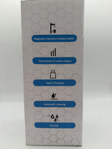 Automatic Mouthwash Dispenser, 550ml (19.35 Oz) Mouthwash Dispenser for Bathroom with Magnetic Cups, 3 Dispensing Levels, Long Standby Time White