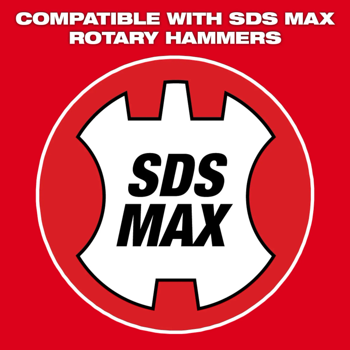 MILWAUKEE - SDS Max Flat Chisel - 1 in x 18 in - Concrete