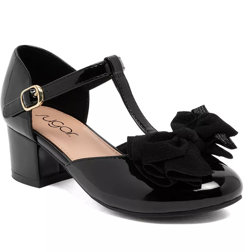 Sugar Bloomy Girls Block Heel Pumps Size: 2