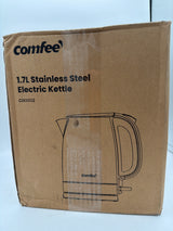 COMFEE' 1.7L Stainless Steel Electric Tea Kettle, BPA-Free Hot Water Kettle Electric with LED Light