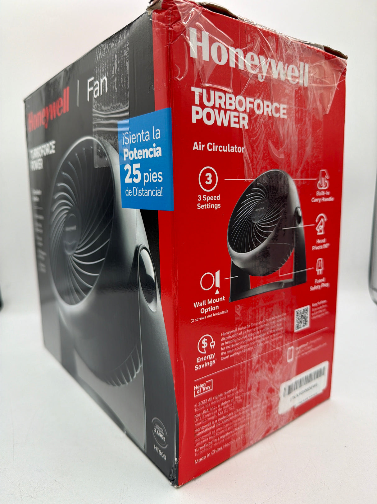 Honeywell Turboforce Fan, Ht-900, 11 inch - Black