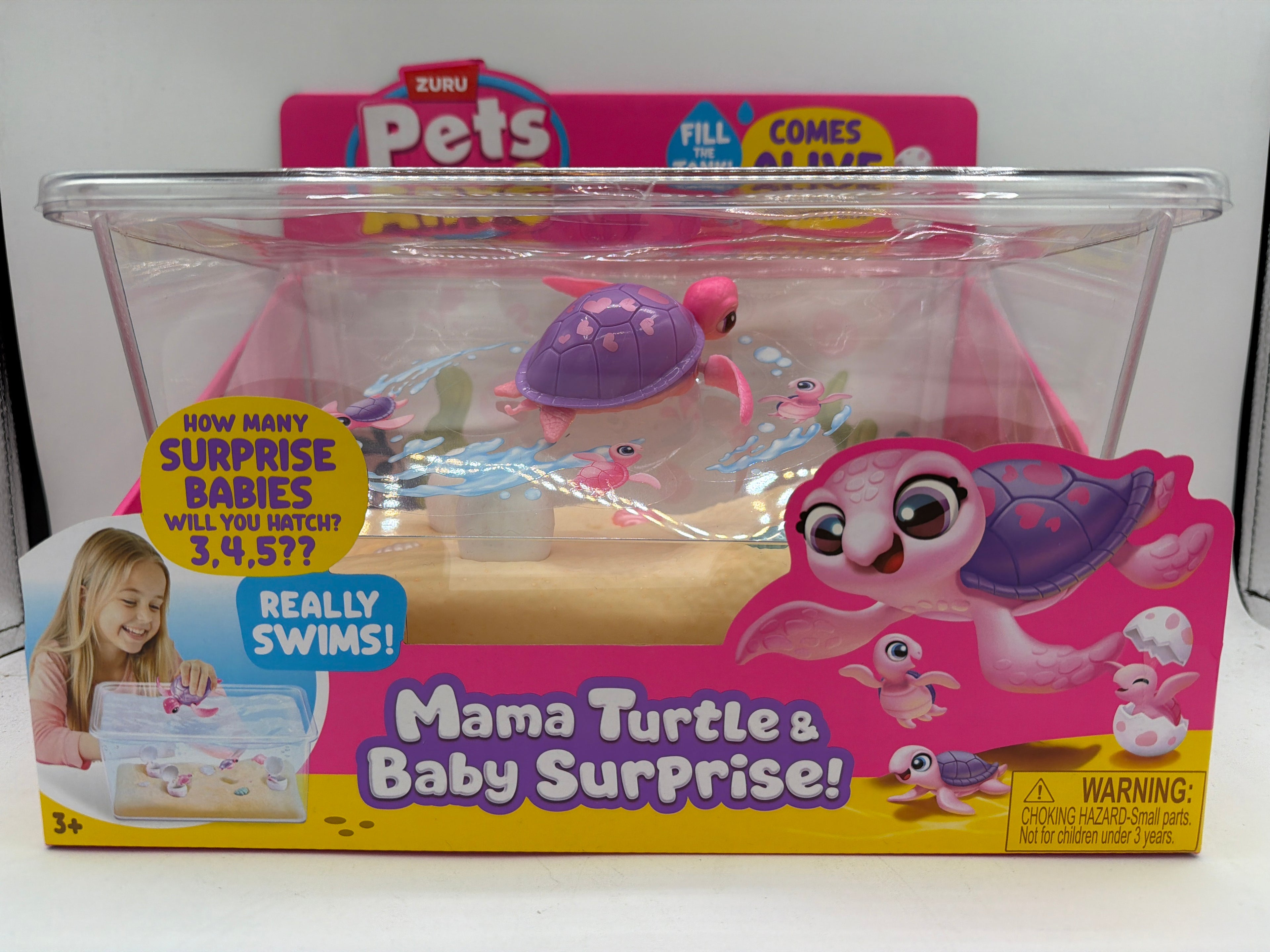 Pets Alive Mommy and Baby Turtle Electronic Girls Robotic Toy , Realistic Animal by ZURU