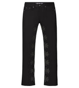 LOST SHDWS STUDDED DENIM PANT BLACK/BLACK