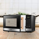 BLACK+DECKER | Model EM031MB11 | Digital Microwave Oven with Turntable | Push-Button Door | Child Safety Lock | 1000W | 1.1 cu.ft |Black & Stainless Steel | PICKUP ONLY!