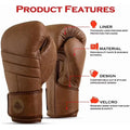 Right Punch Cowhide Leather Boxing Gloves  16OZ  Men&Women