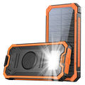 Green Power - Solar Power Bank - 200000mAh Fast Charging Portable Charger - Orange