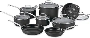 Cuisinart Chef's Classic Hard Anodized Nonstick 14-Piece Cookware Set (NEW)