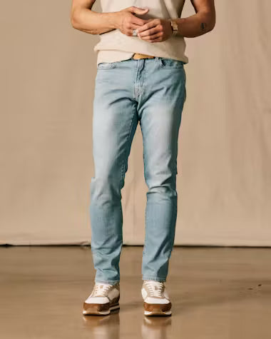 Flint and Tinder All-American Stretch Athletic Tapered Denim Jeans - Pacific Wash - Size 36x32