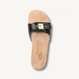 DR SCHOLLS Original Black Giraffe Women's Slide - Size 7 M