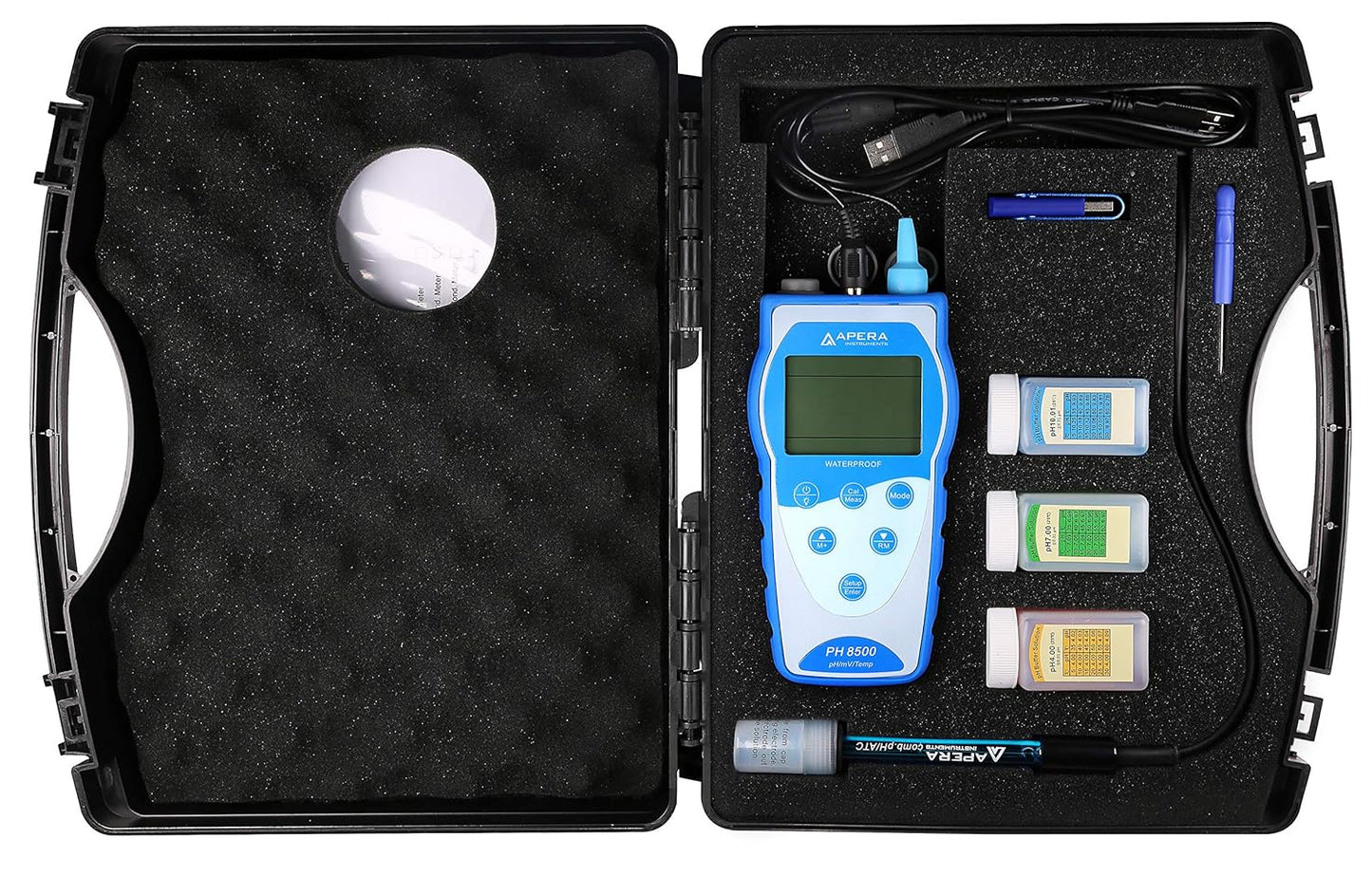 APERA INSTRUMENTS Premium Series PH8500 Portable Handheld pH Meter Kit (AI5520)