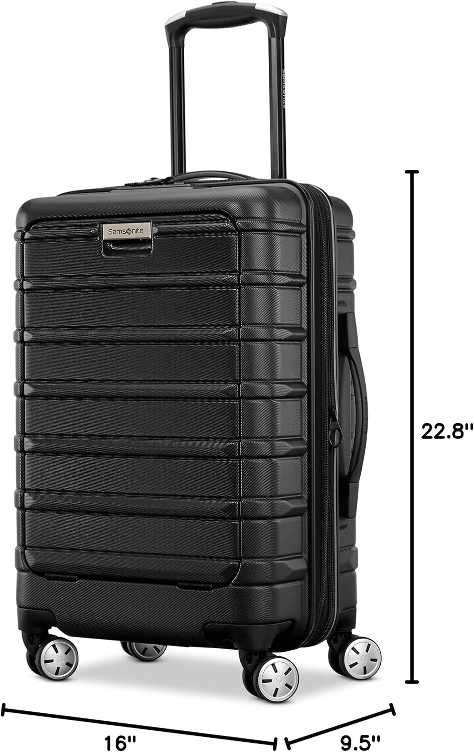 Samsonite Omni 2 Pro Hardside Expandable Luggage with Spinner Wheels - Midnight Black