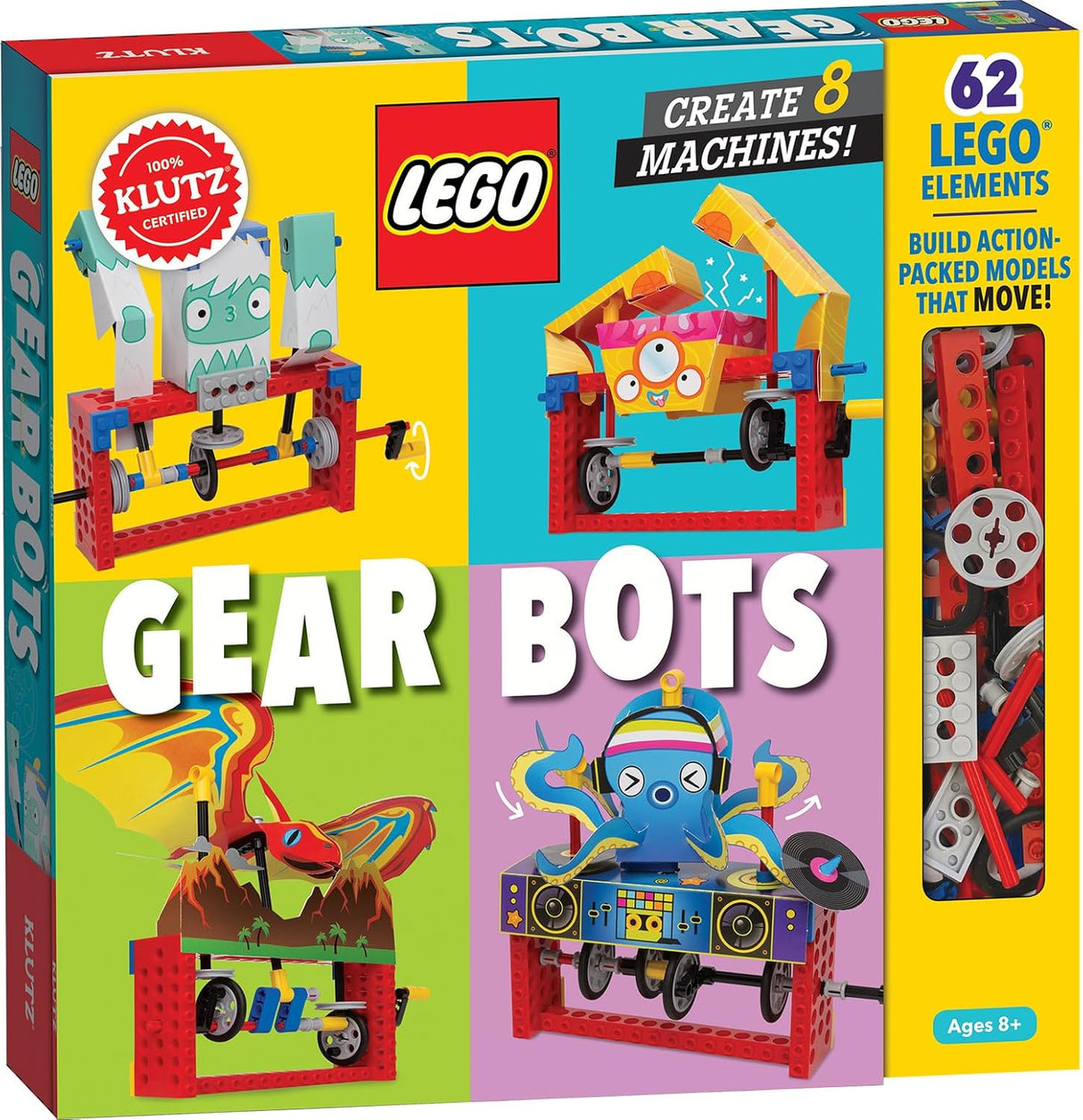 Klutz Lego Gear Bots Science/STEM Activity Kit for 8-12 years (new Open box)