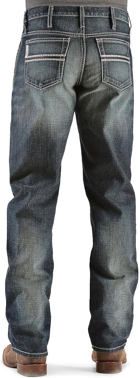 Cinch Men's White Label Relaxed Fit Jean, Hi Contrast Dark Rinse, 32W x 36L