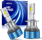 Marsauto D2S Bulbs, 6000K White 10X Brighter for HID Assembly D2S Xenon HID Bulb Replace 85122 66240 66040, Plug and Play Pack of 2
