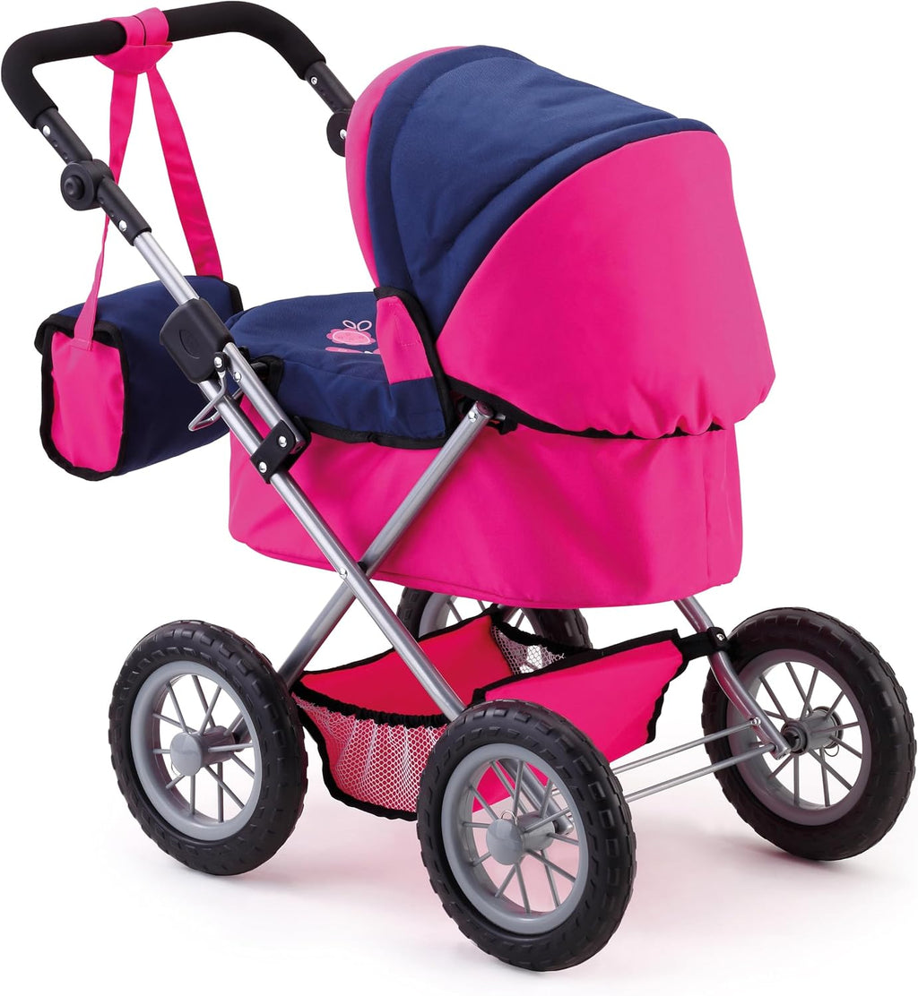 Trendy Kids' Doll Stroller with Adjustable Handle - Blue