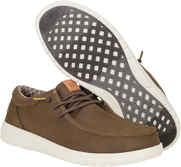 Hey Dude Men's Paul | Men’s Shoes Size: 9 | Men's Lace Up Loafers | Comfortable & Lightweight