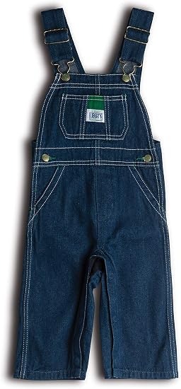 Liberty Infant Denim Bib Overall - Denim - Size 18 Months